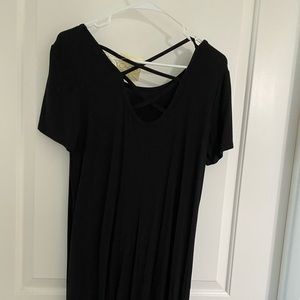 Brand New, never worn Black t shirt dress